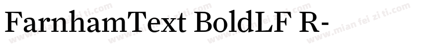 FarnhamText BoldLF R字体转换
